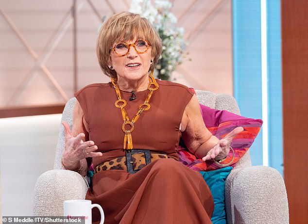The TV host is best known for being the queen of mean, however it would seem she is mellowing out in later life (pictured in 2021)