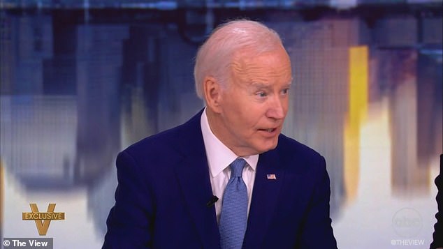 Former President Joe Biden appears on The View