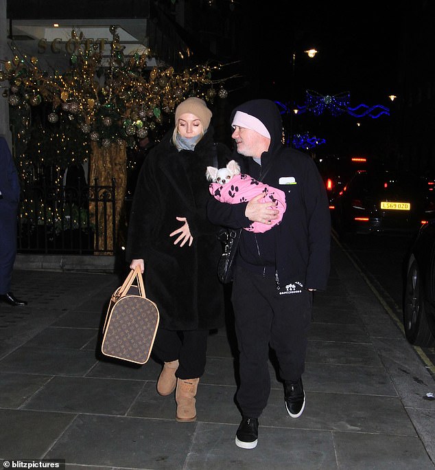 Once renowned for his wild partying, Hirst now has a one-year-old son Noah with his girlfriend of eight years Sophie Cannell, 31 (pictured) a former ballerina