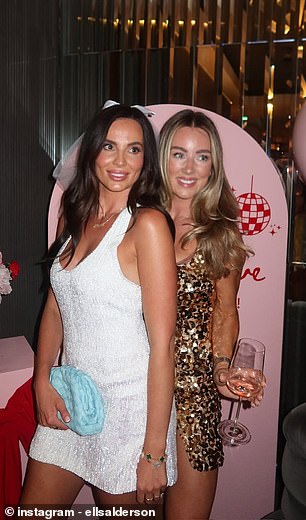Alderson celebrated with family and friends ahead of her wedding with the England star
