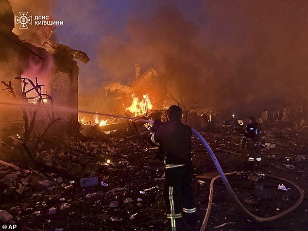 A total of at least 13 people were killed, including three children, and 57 injured in the attacks by Russia, among the strongest of the entire war