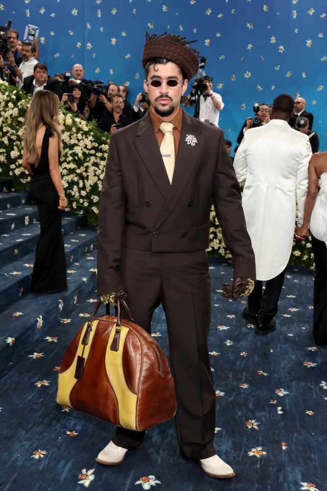 Bad Bunny at the Met Gala.