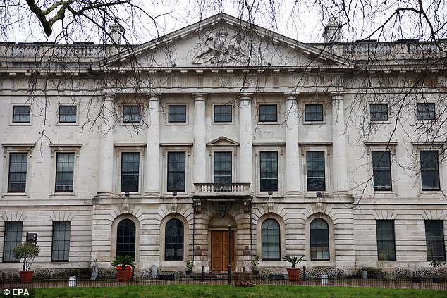The plan for the ¿super embassy¿ was blocked by the previous government amid British intelligence warnings about its location and espionage risk, but has now been revived. Pictured: Royal Mint Court, the site of the proposed new Chinese Embassy in London