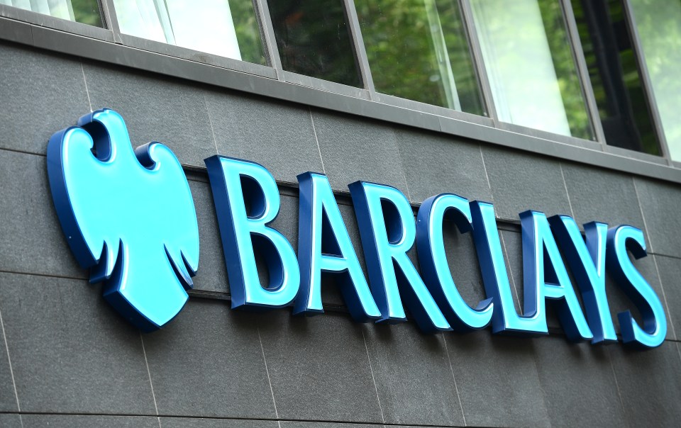 Barclays Bank logo on a building.