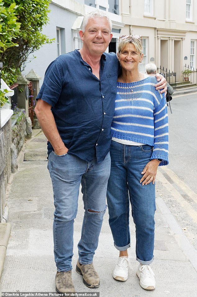 Nurse Karen Currow, 60, on holiday from Gloucester, said: 'I've heard it all now, I don't think wearing stripes and staring will make any difference'