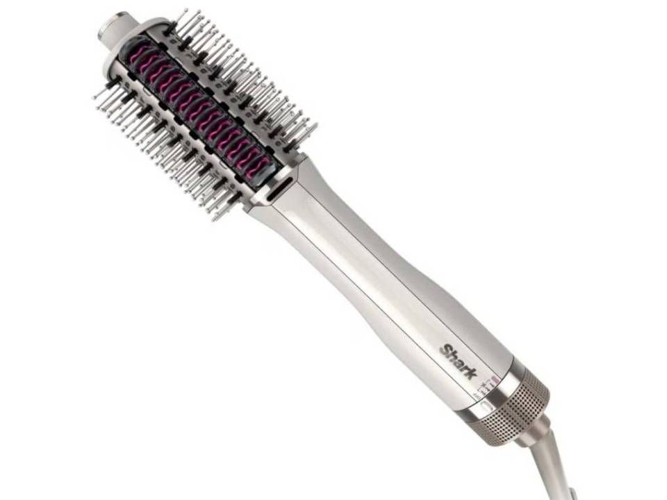 Shark hair styling brush.