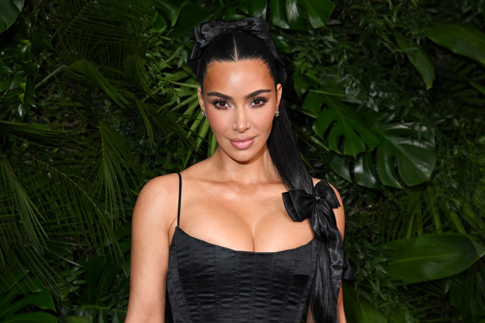 Kim Kardashian at a pre-Oscar party.