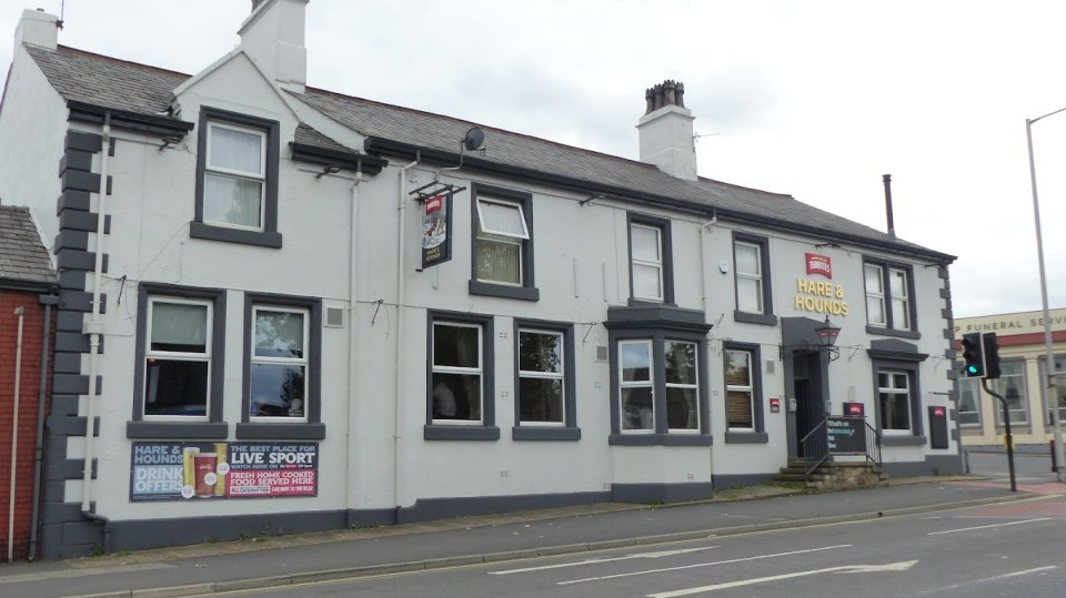 The Hare & Hounds pub.