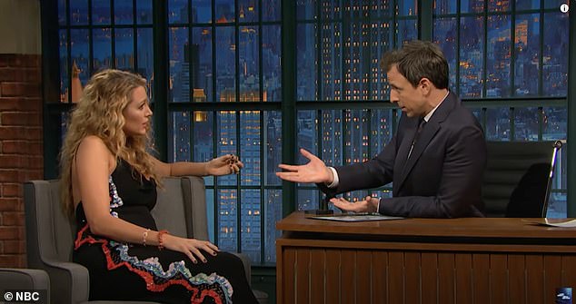 She may well be hoping for an easier ride, after her last chat with Meyers began with the host congratulating her on her pregnancy - before she'd even confirmed it