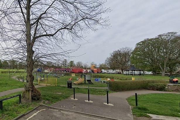 The terrifying incident unfolded at around 6.10pm on Friday evening on the Recreation Ground off Camps Road in Suffolk, as families gathered to enjoy the fairground rides