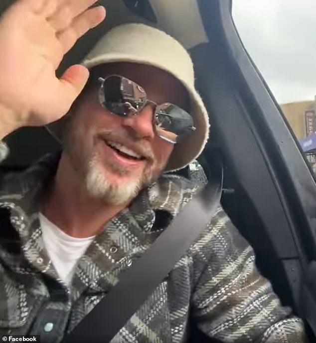 A young fast food worker could not believe her luck when a superstar pulled up to her drive through window. The New Zealand girl was working her usual shift at McDonald's when none other than Brad Pitt drove up to collect his meal (pictured)