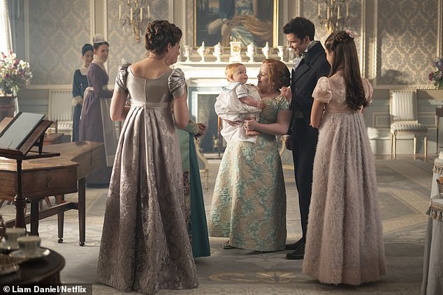 She was Bridgerton's perennially single character. But fans of the Netflix hit will be delighted to see that Penelope Featherington, played by Nicola Coughlan, has has settled into parenthood