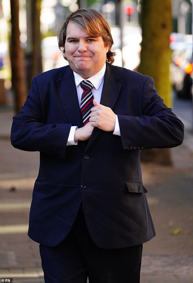 Then Conservative MP Jamie Wallis pictured at court when he was found guilty of three driving offences in July 2022