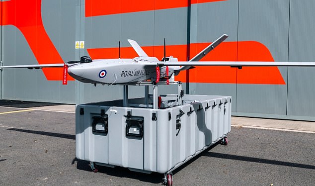 The StormShroud drone, manufactured in Luton, Bedfordshire, came into operation on Friday