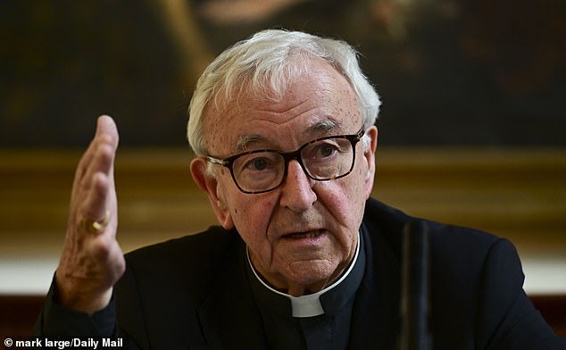 Cardinal Vincent Nichols (above) has revealed how Pope XIV reacted upon being elected - and why the new pontiff 'won't be afraid of tyrants'