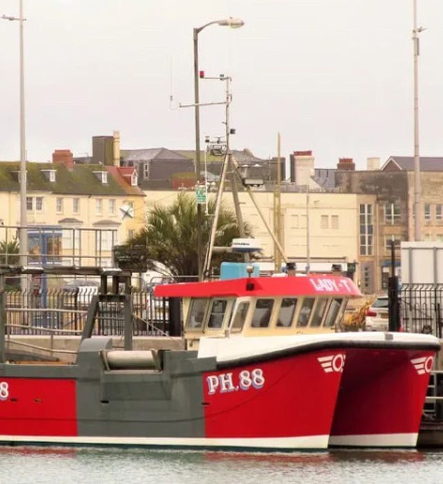The Lady T, which is based in Eastbourne, East Sussex, was being held in Boulogne-sur-Mer on Saturday and now risks being confiscated for unlicensed fishing