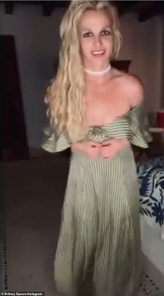 Britney Spears, 43, suffered a major wardrobe malfunction as she modeled a summer dress for her fans in a since-deleted Instagram video uploaded on Thursday