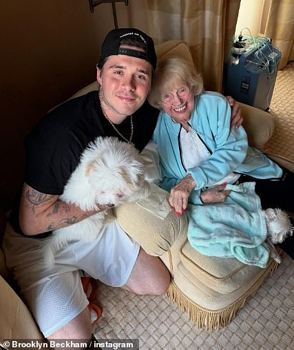 Brooklyn Beckham shared a heartfelt tribute to Nicola Peltz 's grandmother on the anniversary of her death amid his ongoing feud with his family