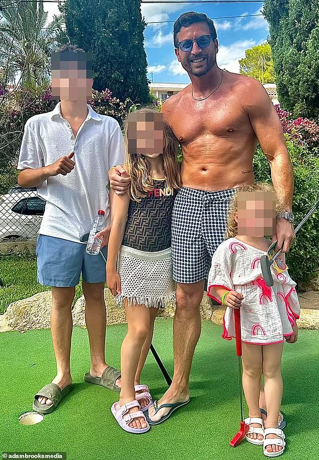 Father-of-three Adam is worried for the safety of his children and fears their could fall victim to knife crime like his father, Alan - who was murdered by a machete gang in 1991