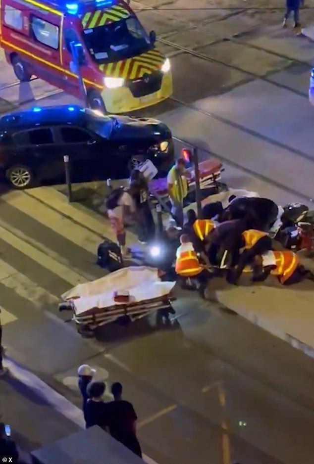 Four members of the same family were horrifically injured after a car ran them over in the French city of Grenoble on Saturday night