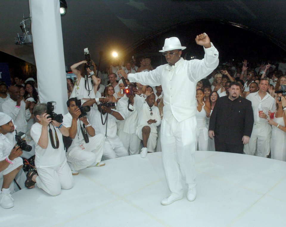 P. Diddy at his white party.