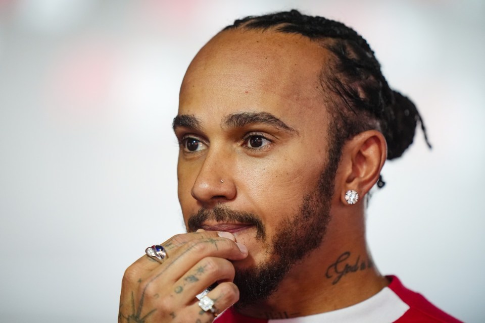 Ferrari's Lewis Hamilton in the media pen after qualifying at the Circuit de Barcelona-Catalunya, Spain. Picture date: Saturday May 31, 2025. PA Photo. See PA story AUTO Spanish. Photo credit should read: Bradley Collyer/PA Wire. RESTRICTIONS: Use subject to restrictions. Editorial use only, no commercial use without prior consent from rights holder.