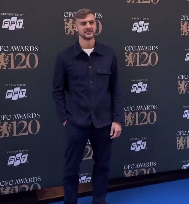 Kiernan Dewsbury-Hall has been ridiculed for his choice of attire at Chelsea's end-of-season awards