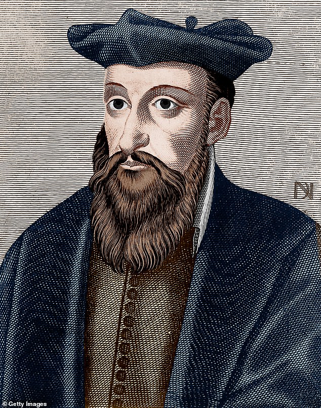 Four famous psychics, including French 16th Century astrologer Nostradamus, (pictured) have all warned about the same chilling event that they say will be taking place later this year