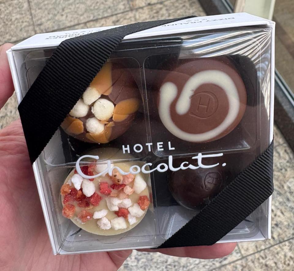 Hotel Chocolat birthday chocolates.