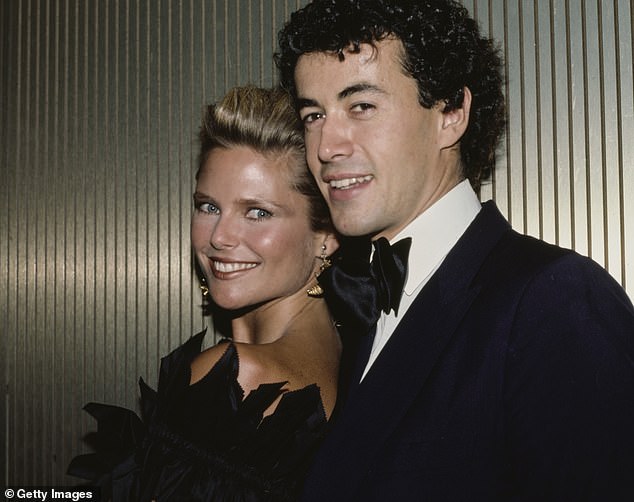 Christie Brinkley was swept up in a fairytale romance with a devastating ending a year before her union with Billy Joel began - pictured with Olivier Chandon de Brailles in 1982 in NYC