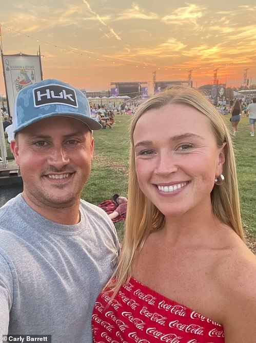 Carly Barrett, from Kentucky, was diagnosed with colon cancer at age 24 after detecting blood in her stool and suffering from abdominal pain. She is still battling the disease