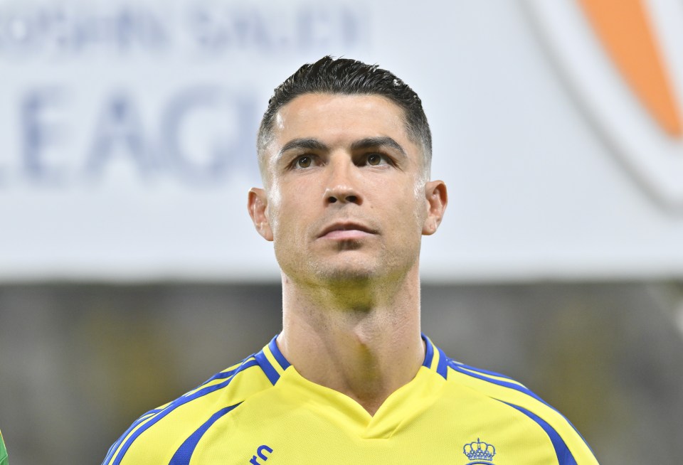 Cristiano Ronaldo of Al Nassr during a Saudi Pro League match.