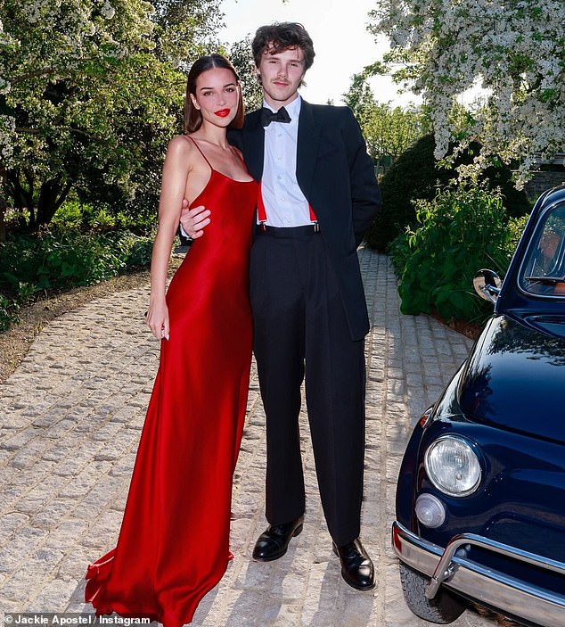 Cruz Beckham's girlfriend Jackie Apostel has appeared to take a veiled swipe at Brooklyn Beckham and his wife Nicola, amid reports of growing tension between the Beckham family