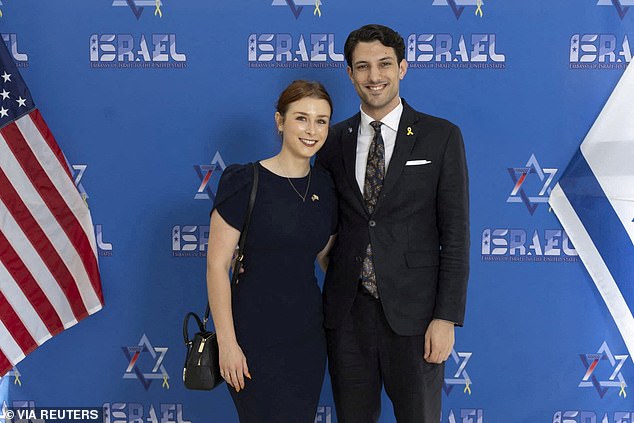 Yaron Lischinsky and Sarah Lynn Milgrim who were shot and killed as they left an event at the Capital Jewish Museum, pose for a picture at an unknown location, in this handout image released by Embassy of Israel to the U.S. on May 22, 2025