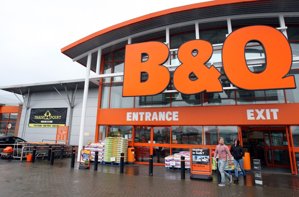 Exterior of a B&Q store.