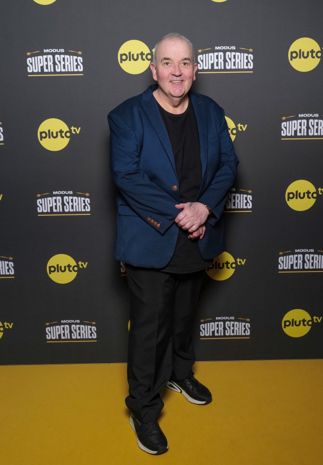 Phil Taylor at a Pluto TV event.
