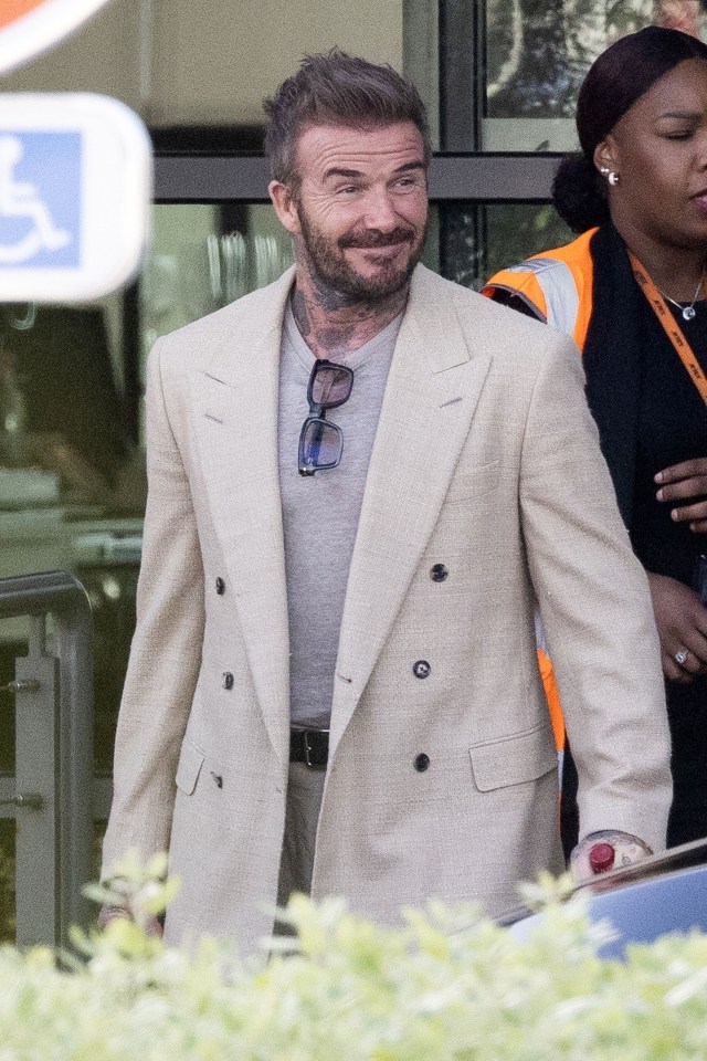 David Beckham and his family were spotted arriving in Paris