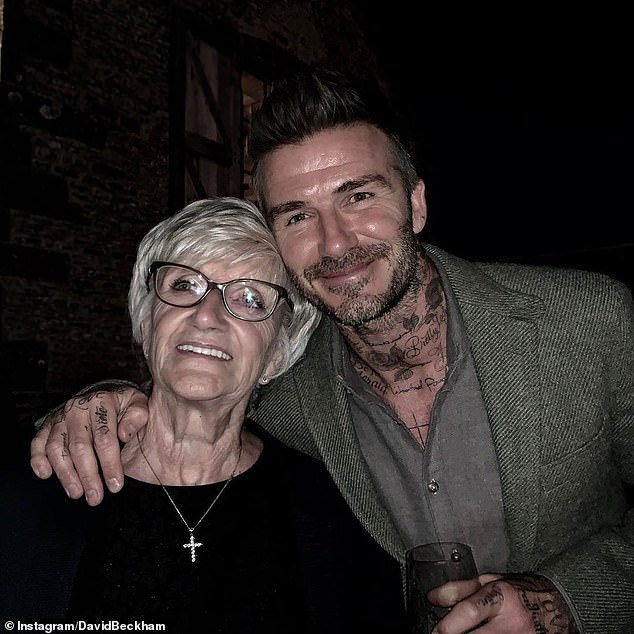 David Beckham's mother Sandra has shared a sweet clip from when he was a baby as she pays tribute to her son on his 50th birthday