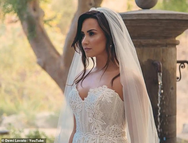 Jutes marks Lovato's second engagement after ending her first engagement to four-time Daytime Emmy nominee Max Ehrich in 2020 after six months of dating (pictured in her 2017 Tell Me You Love Me music video)