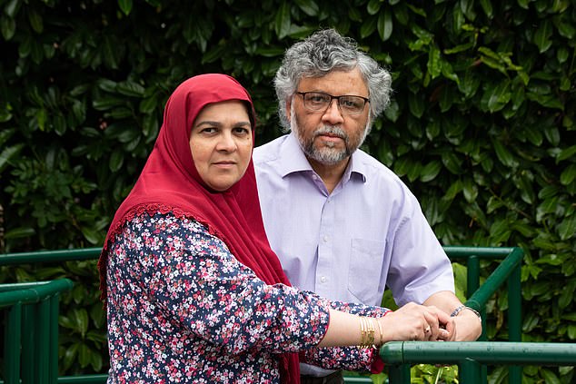 Doctors Aliya and Rashid Abassi, who had an altercation with hospital staff and police officers, brought about by a dispute over the care of their daughter Zainab
