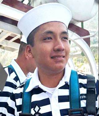 The second Mexican sailor who died in the horrific collision on Saturday night has been named as Adal Jair Marcos, 22, pictured above. A childhood friend of Marcos said he was 'a sincere and loyal friend, who always supports others in difficult times' and 'spread joy with his smile'