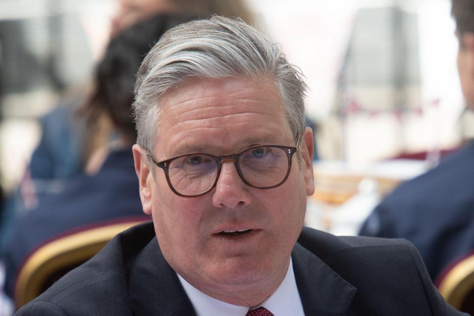 Head-and-shoulders portrait of British Prime Minister Sir Keir Starmer.