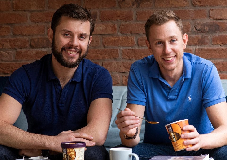 Harry and Charlie Thuillier, founders of Oppo ice cream.
