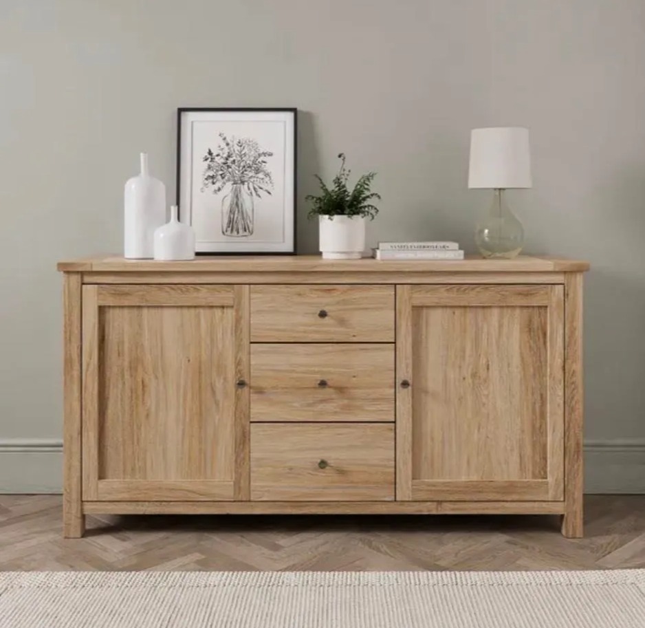 Olney wide sideboard, £249.