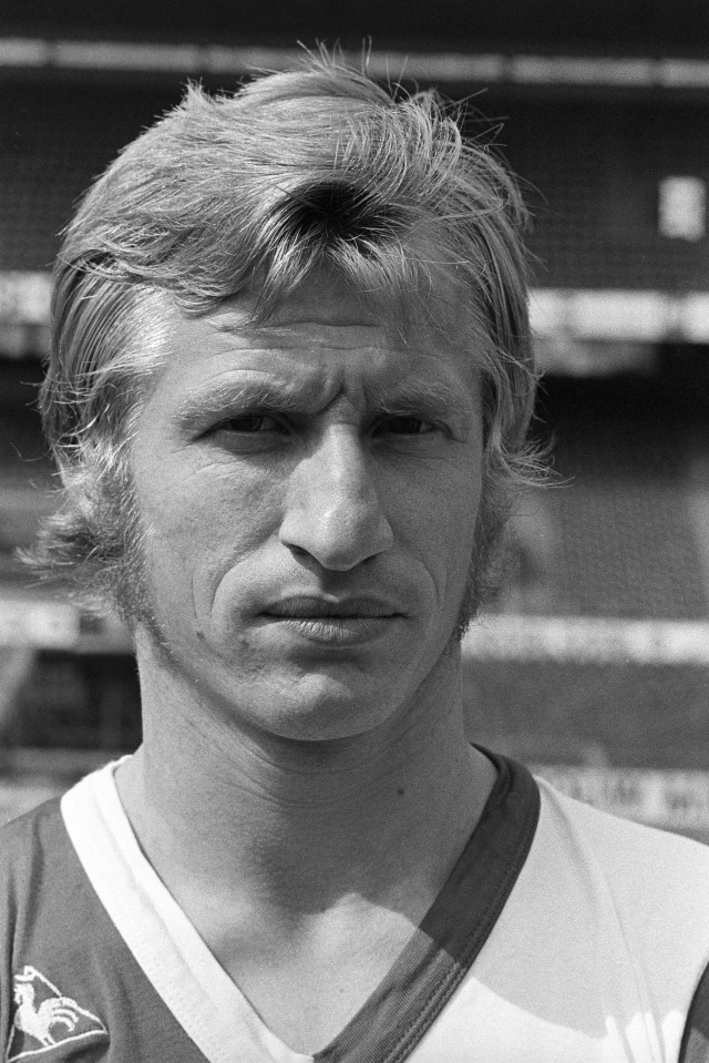 Black and white photo of Joop van Daele, Feyenoord player.
