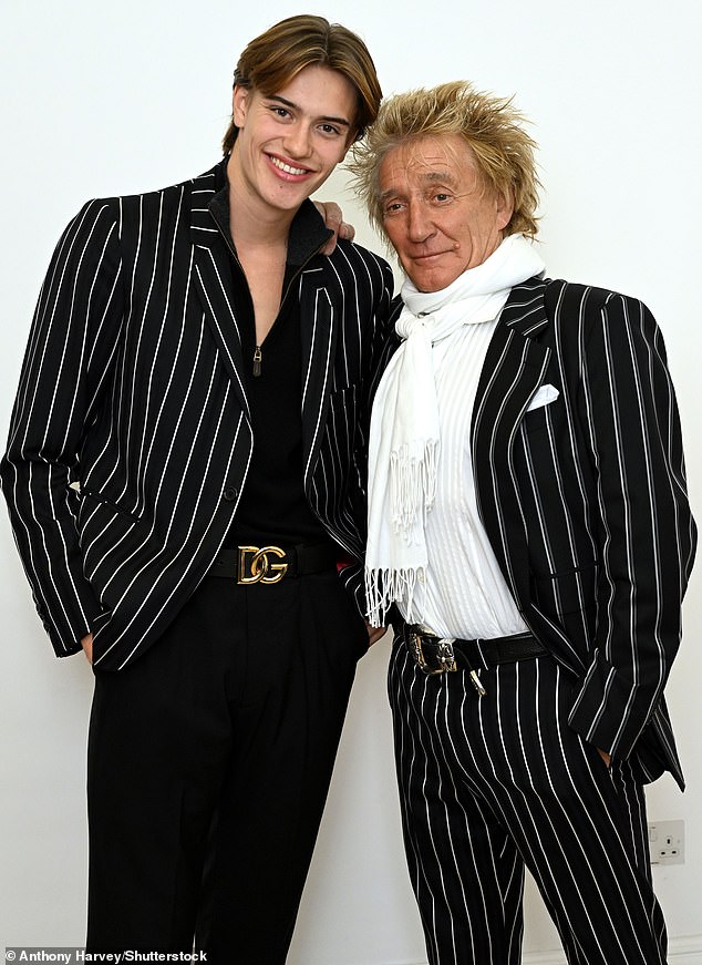 Sir Rod Stewart, 80, tipped his teenage son Alastair, 19, to play a younger version of himself if a Hollywood film were ever made about his very colourful life