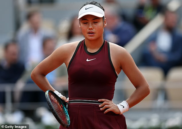 Emma Raducanu was bowled over by Iga Swiatek's forceful game on clay at the French Open
