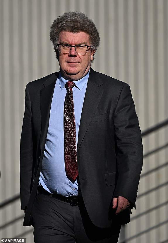Witness Dr Matthew Sorrell arrives to the Supreme Court sitting at the Latrobe Valley Courts in Morwell, Victoria, Monday, May 19, 2025. (AAP Image/James Ross) NO ARCHIVING