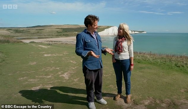 Walking along the coast, Alastair told Nicki: 'So this is my happy place. 'Actually, this whole thing is my happy place. It's been so glorious living here, Nicki'