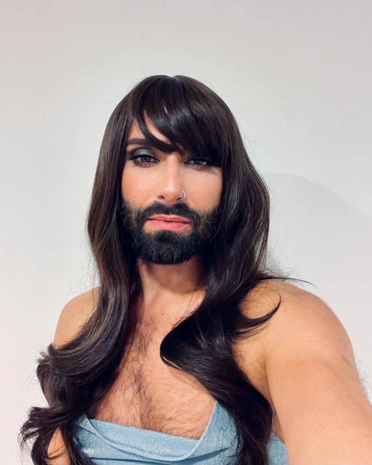 Portrait of Conchita Wurst.